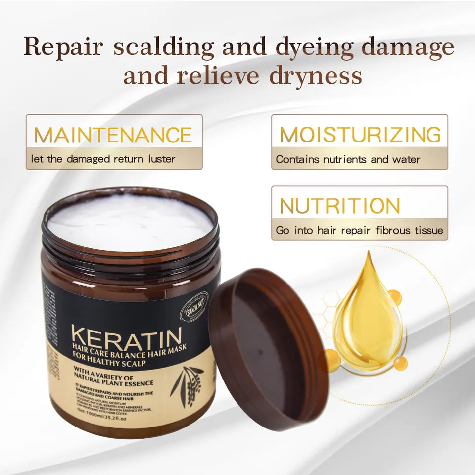 Keratin Hair Care Balance Hair Maskfor Healthy Scalp 500ml